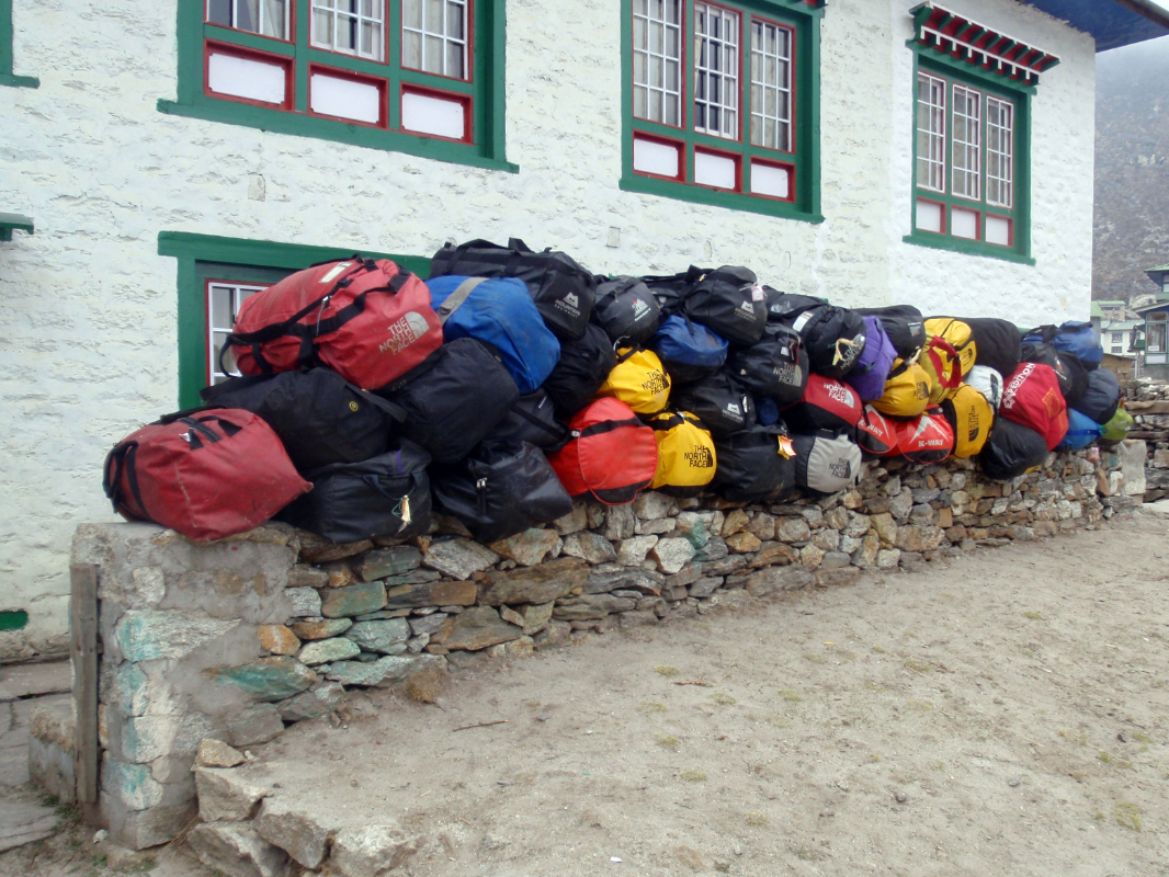 Gear at Alpine Lodge in Namche